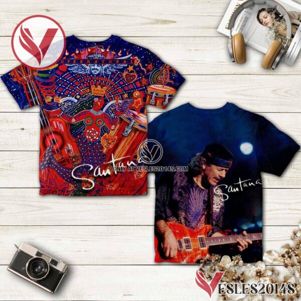 Santana Supernatural Album Cover Shirt, Unique Gifts For Music Lovers - Vesles2014S