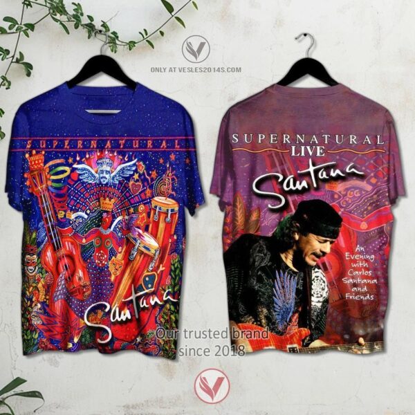 Santana Supernatural Live Album 3D Shirt – LIMITED EDITION