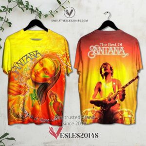 Santana the Best of Santana Album 3D Shirt, Unique Gifts For Music Lovers - Vesles2014S