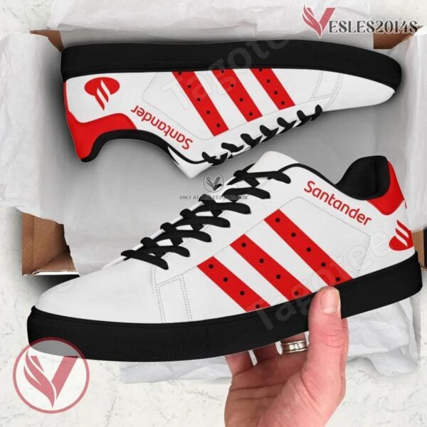 Santander Logo Print Stan Smith Shoes For Men And Womens - Vesles2014s 1