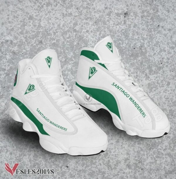 Santiago Wanderers Logo Air Jordan 13 Shoes, Best Sneaker Gifts For Fans - Vesles2014s