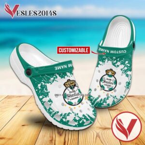 Santos Laguna Logo Custom Crocs Shoes For Men And Women, Unique Clogs Shoes For Fans - Vesles2014S