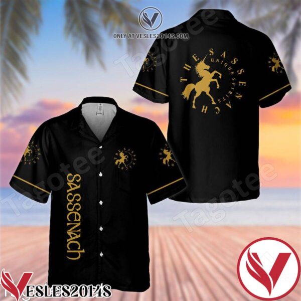 Sassenach Unique Spirits Black Hawaiian Shirt And Short, Unique Gifts For Friends - Vesles2014S 1