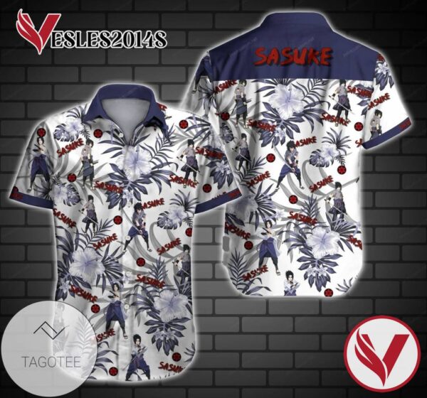 Sasuke Hawaiian Graphic Print Short Sleeve Hawaiian Casual Shirt Vesles2014S 1