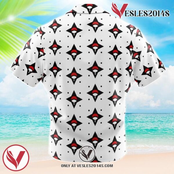 Sasuke Uchiha Naruto Hawaiian Button Up Shirt, Perfect Gifts For Anime Lovers - Vesles2014S 1