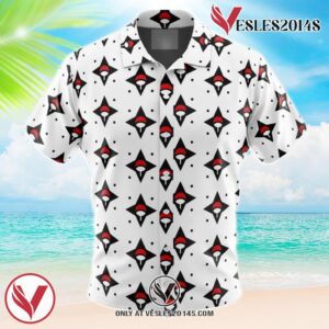 Sasuke Uchiha Naruto Hawaiian Button Up Shirt, Perfect Gifts For Anime Lovers - Vesles2014S