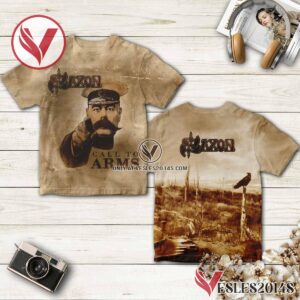 Saxon Call To Arms Album Cover Shirt, Unique Gifts For Music Lovers - Vesles2014S