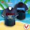 Saxon Denim And Leather Album Cover Hawaiian Shirt, Unique Gifts For Music Lovers - Vesles2014S