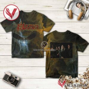Saxon Thunderbolt Album Cover Shirt, Unique Gifts For Music Lovers - Vesles2014S