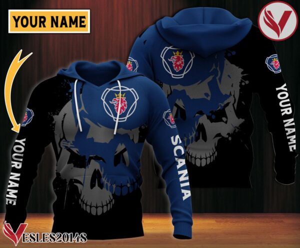 Scania Publisher Skull  Custom Hoodie Style 4 - Vesles2014S