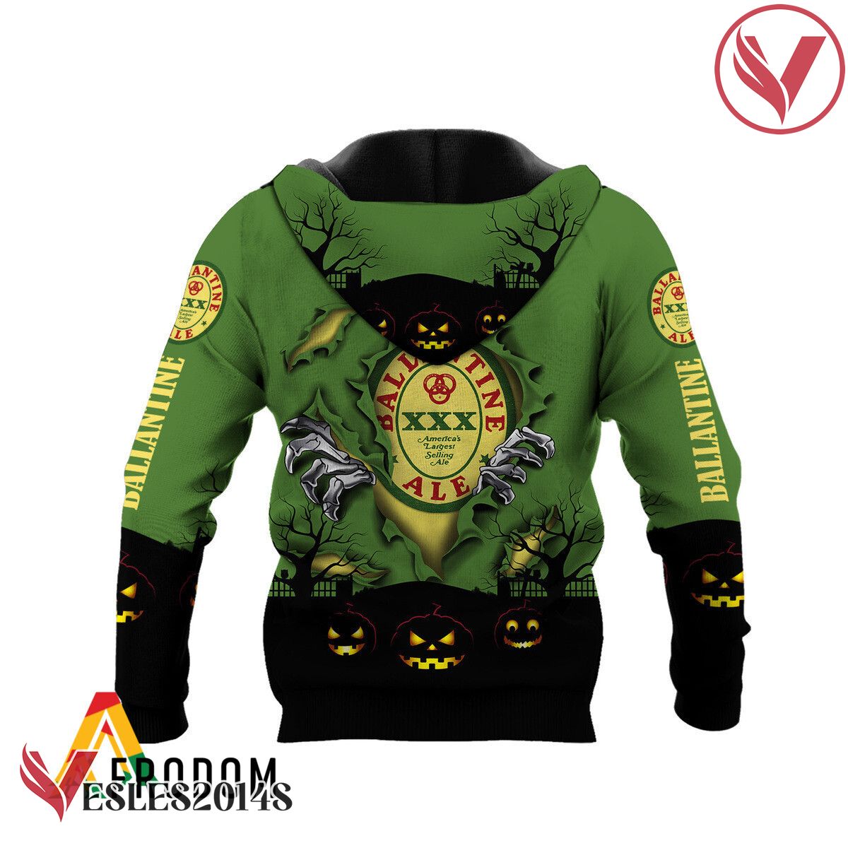 Scary Night Halloween Ballantine's Whisky Hoodie & Zip Hoodie - Vesles2014S 3