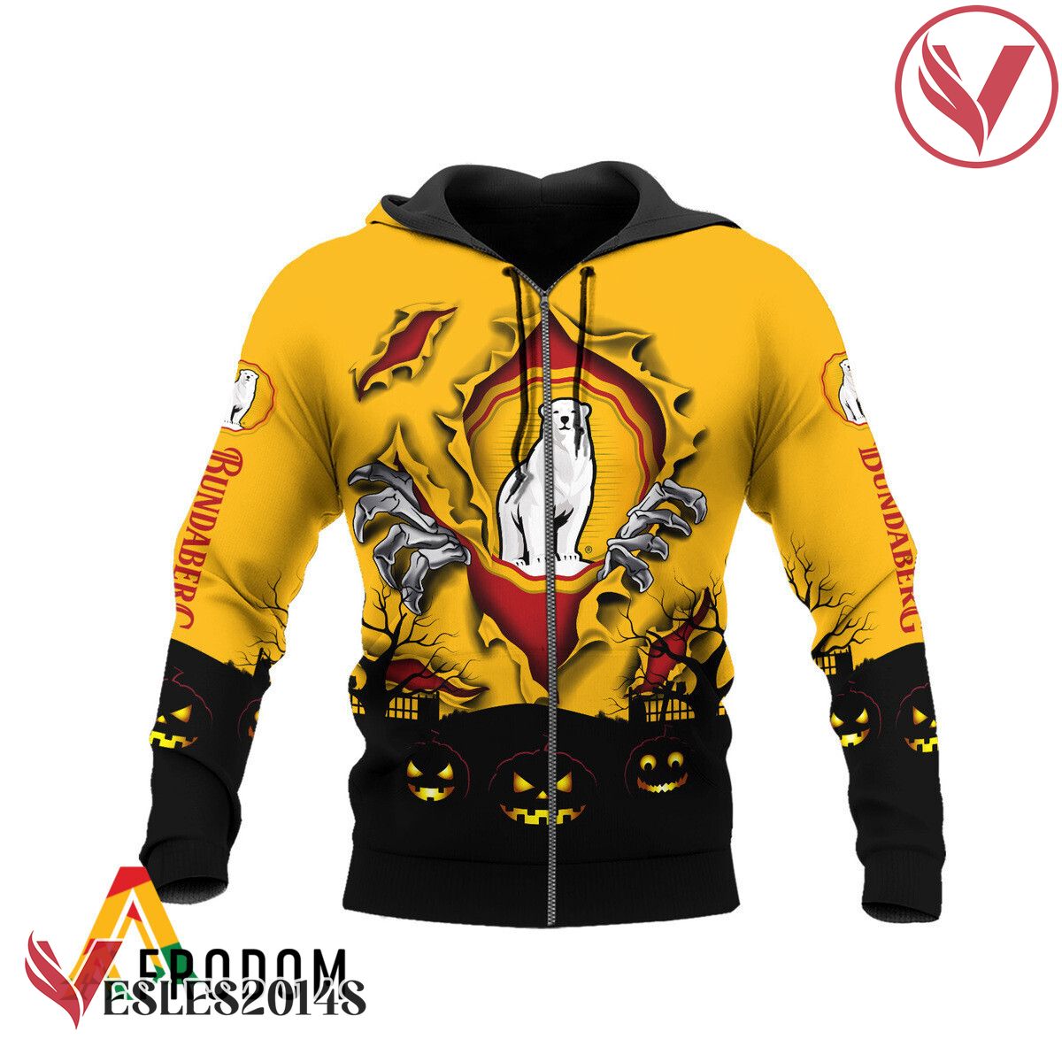 Scary Night Halloween Bundaberg Rum Hoodie & Zip Hoodie - Vesles2014S 1