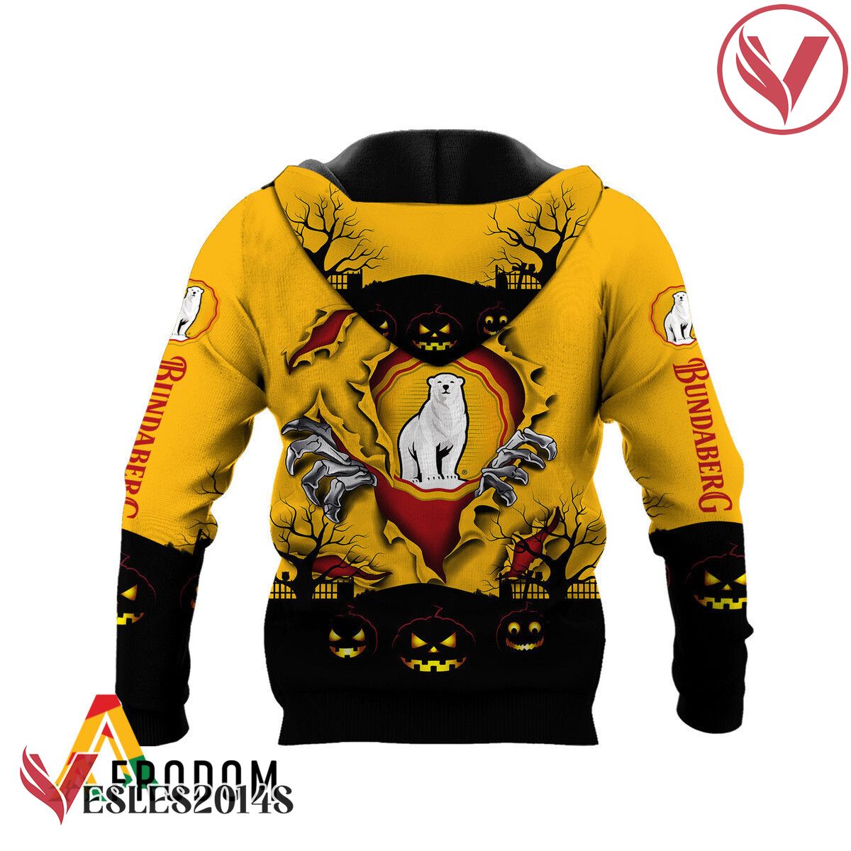 Scary Night Halloween Bundaberg Rum Hoodie & Zip Hoodie - Vesles2014S 3