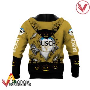 Scary Night Halloween Busch Beer Pullover & Zip Hoodie - Vesles2014S 3