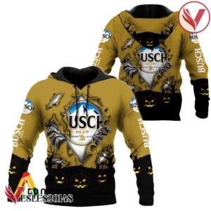 Scary Night Halloween Busch Beer Pullover & Zip Hoodie - Vesles2014S