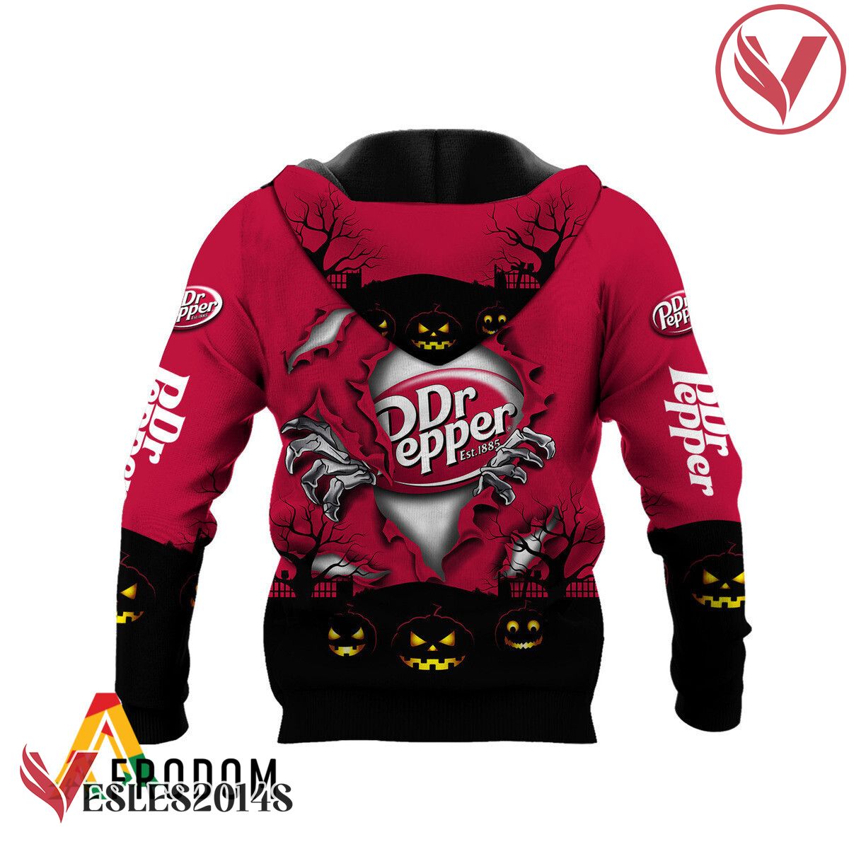 Scary Night Halloween Dr Pepper Hoodie & Zip Hoodie - Vesles2014S 3