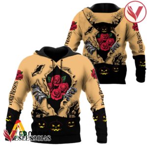 Scary Night Halloween Four Roses Bourbon Hoodie & Zip Hoodie - Vesles2014S