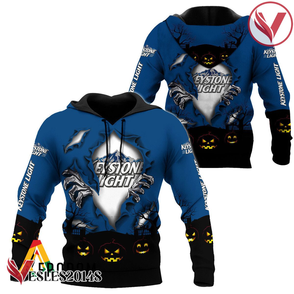 Scary Night Halloween Keystone Light Hoodie & Zip Hoodie - Vesles2014S