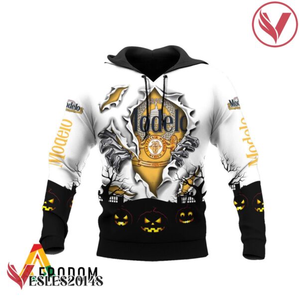 Scary Night Halloween Modelo Beer Hoodie & Zip Hoodie - Vesles2014S 2
