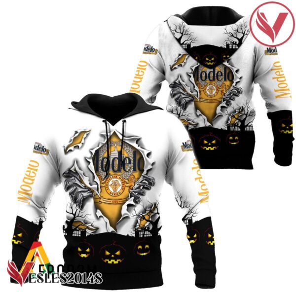 Scary Night Halloween Modelo Beer Hoodie & Zip Hoodie - Vesles2014S
