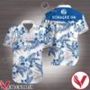 Schalke 04 Blue Tropical Floral White Hawaiian Shirt, Unique Gifts For Friends - Vesles2014S 1