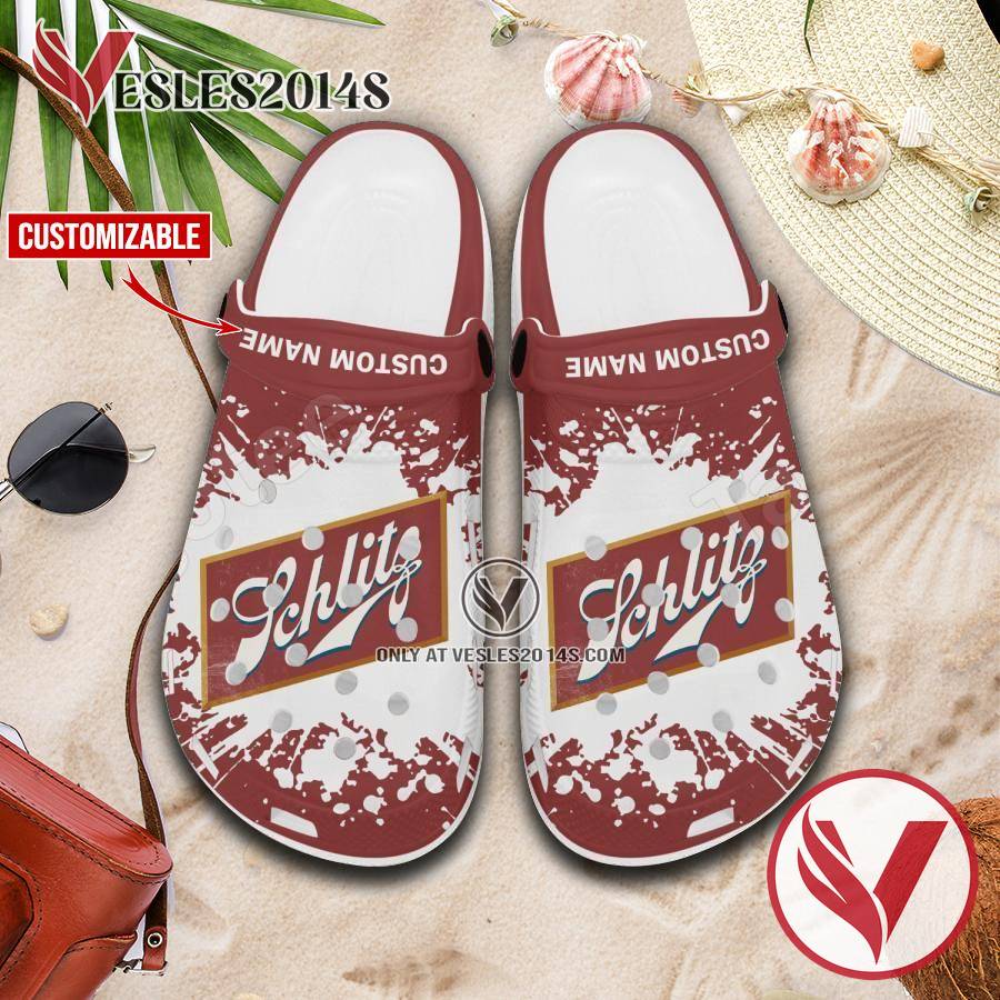 Schlitz Logo Crocs Shoes For Men And Women, Unique Clogs Shoes For Fans - Vesles2014S 1