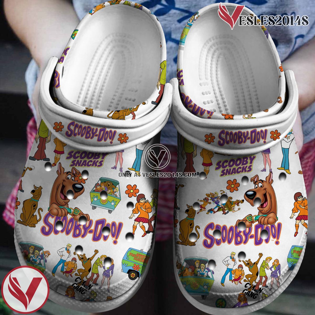 Scooby Doo Cartoon Crocs Crocband Clogs Shoes Comfortable For Men Women and Kids Style 36, Unique Gift From Vesles2014S