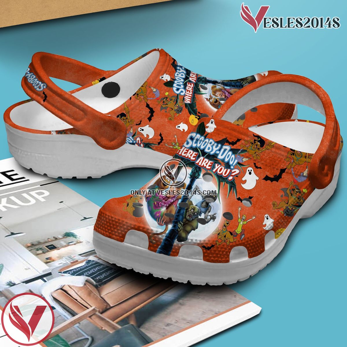 Scooby Doo Cartoon Crocs Crocband Clogs Shoes Comfortable For Men Women and Kids Style 43, Unique Gift From Vesles2014S 2