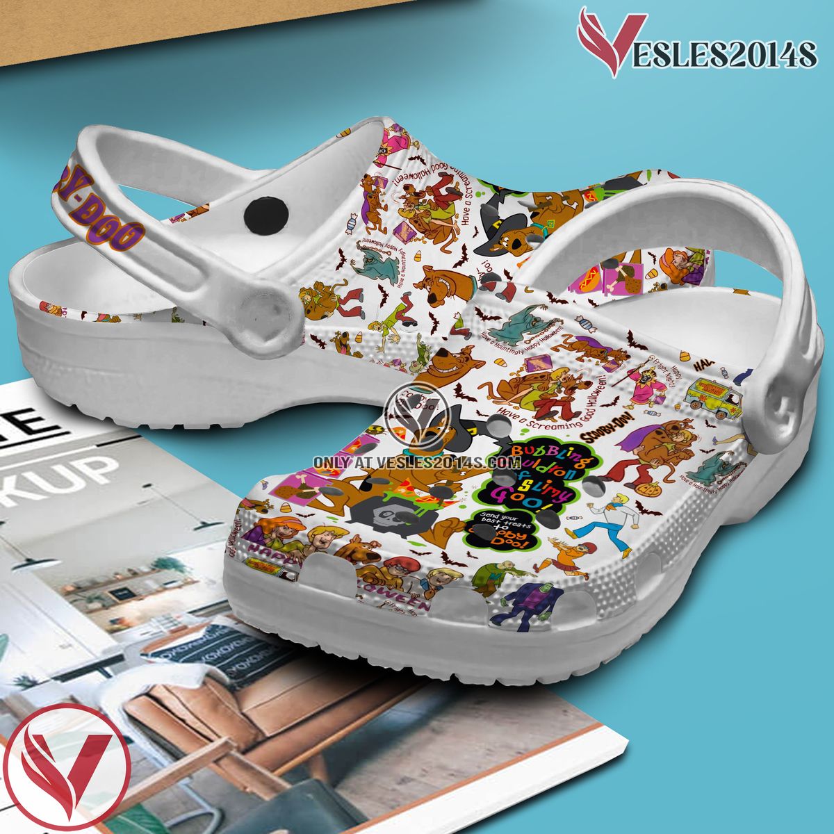 Scooby Doo Cartoon Crocs Crocband Clogs Shoes Comfortable For Men Women and Kids Style 45, Unique Gift From Vesles2014S 2