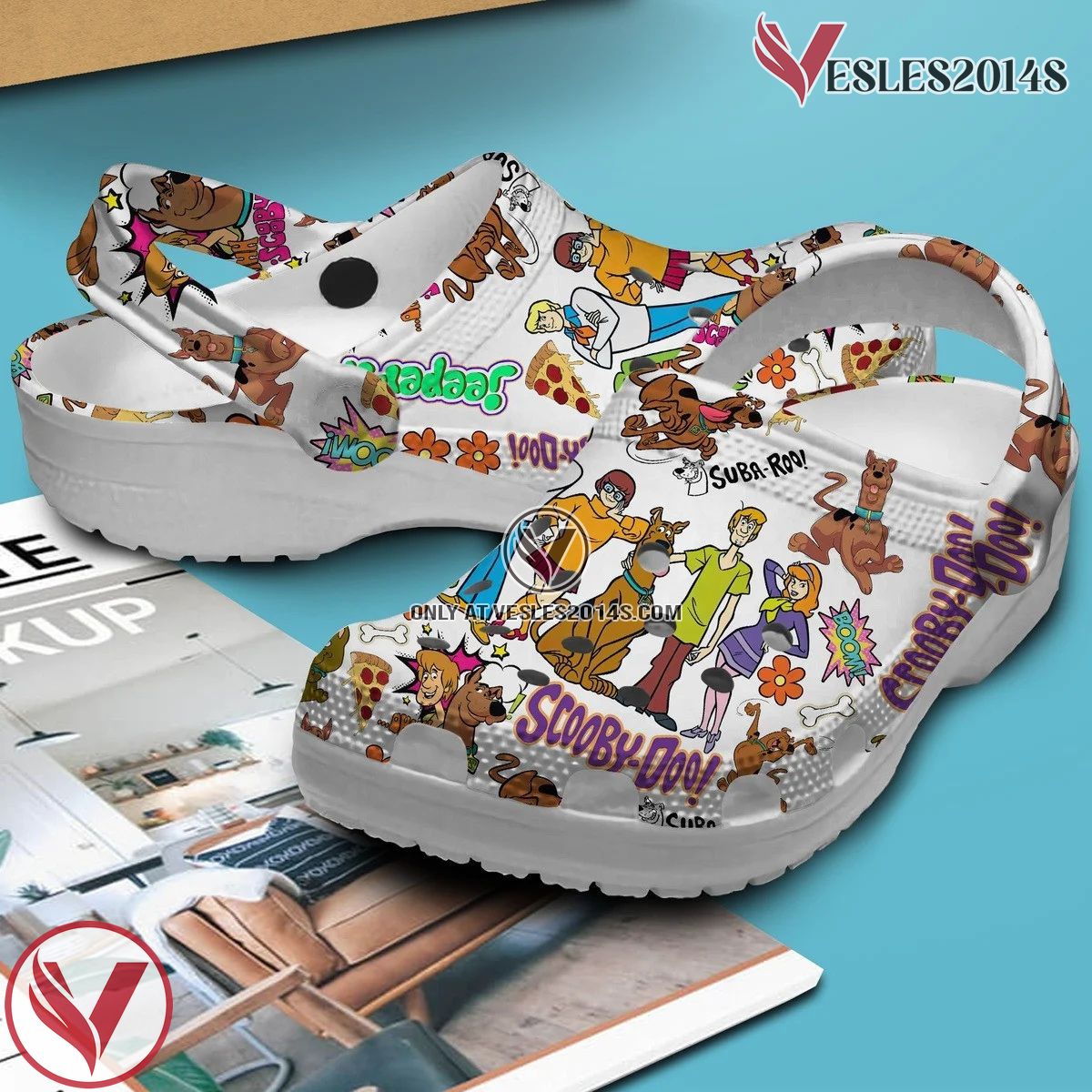 Scooby-Doo Cartoon Crocs Crocband Clogs Shoes Comfortable For Men Women and Kids, Unique Gift From Vesles2014S 2