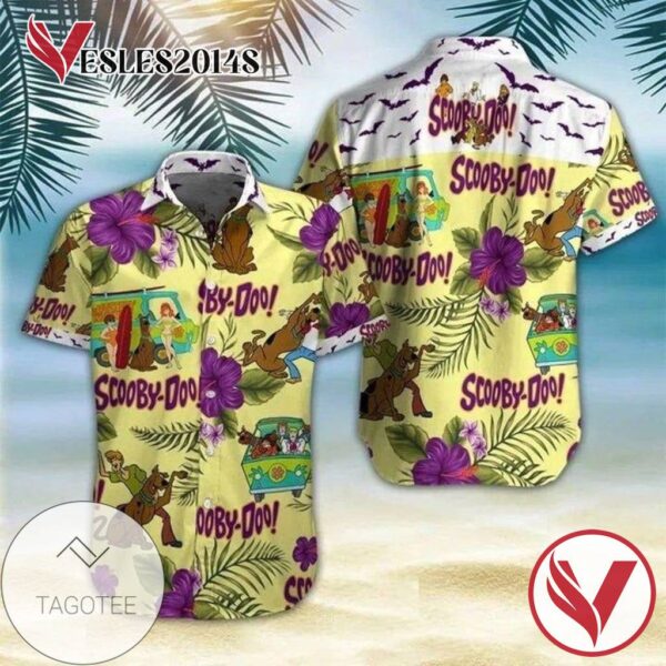 Scooby Doo For Men And Women Graphic Print Short Sleeve Hawaiian Casual Shirt Vesles2014S 1