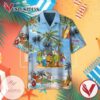 Scooby Doo Print Short Sleeve Hawaiian Casual Shirt Vesles2014S