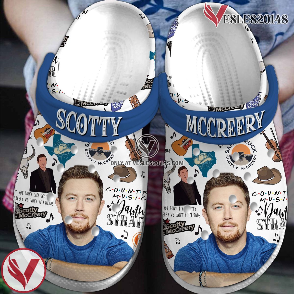 Scotty McCreery Music Crocs Crocband Clogs Shoes, Unique Gifts For Fans Style 1 - Vesles2014S