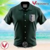 Scouting Regiment Attack on Titan Hawaiian Button Up Shirt, Perfect Gifts For Anime Lovers - Vesles2014S