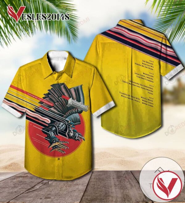 Screaming For Vengeance Studio Album By Judas Priest Hawaiian Shirt, Best Gift For Music Lovers Vesles2014S