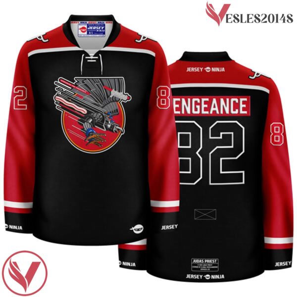 Screaming for Vengeance Judas Priest Hockey Jersey - Vesles2014S 2