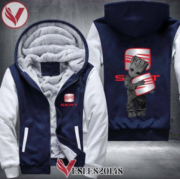 Seat Groot Fleece Hoodie Jacket, Unique Gifts For Car Lovers - Vesles2014S 1