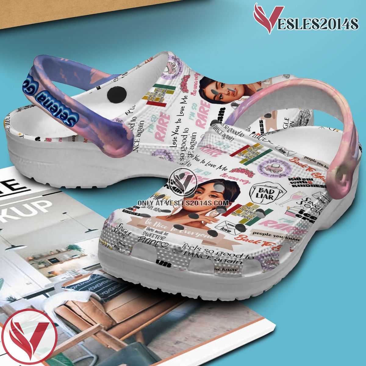 Selena Gomez Music Crocs Crocband Clogs Shoes, Unique Gifts For Fans Style 1 - Vesles2014S 2