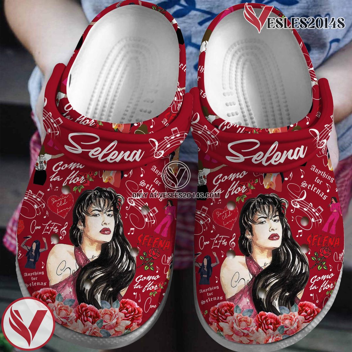 Selena Singer Music Crocs Crocband Clogs Shoes, Unique Gifts For Fans Style 4 - Vesles2014S
