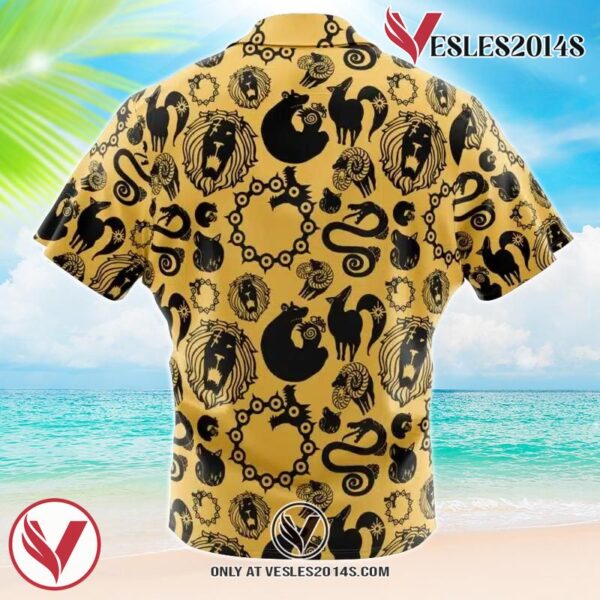 Seven Deadly Sins Tattoos Seven Deadly Sins Hawaiian Button Up Shirt, Perfect Gifts For Anime Lovers - Vesles2014S 1