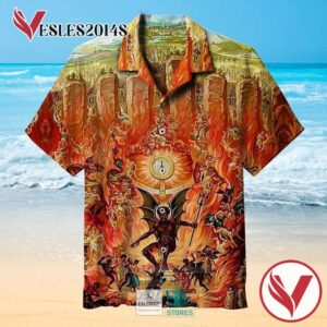 Seven Gates to Hell Casual Hawaiian Shirt, Best Gifts For Summer Vesles2014S 1
