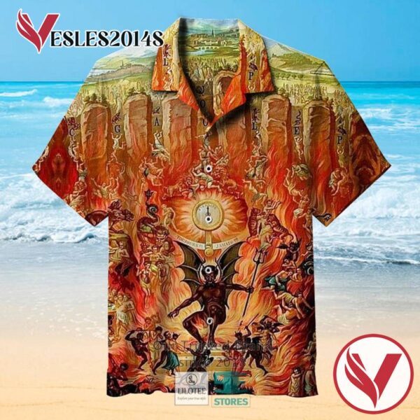 Seven Gates to Hell Casual Hawaiian Shirt, Best Gifts For Summer Vesles2014S