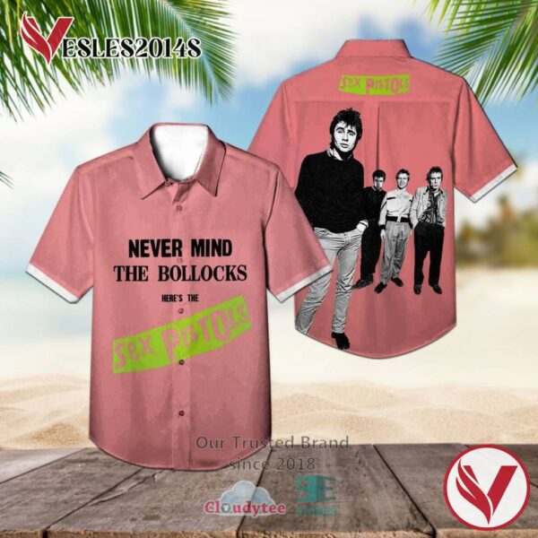 Sex Pistols Band Never Mind The Bollocks Album Hawaiian Shirt, Best Gift For Music Lovers Vesles2014S