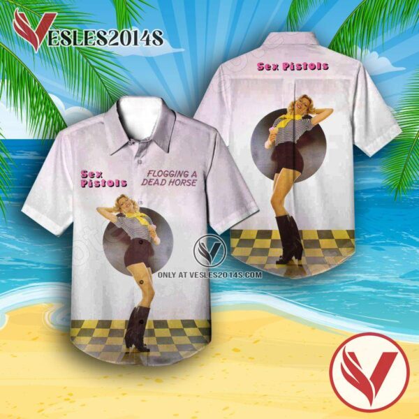 Sex Pistols Flogging A Dead Horse Album Cover Hawaiian Shirt, Unique Gifts For Music Lovers - Vesles2014S