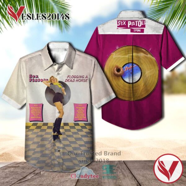 Sex Pistols Flogging A Dead Horse Album Hawaiian Casual Shirt, Best Gift For Music Lovers Vesles2014S