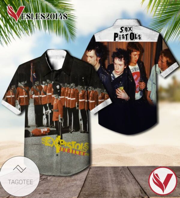 Sex Pistols Jubilee Album Cover Hawaiian Shirt, Best Gift For Music Lovers Vesles2014S