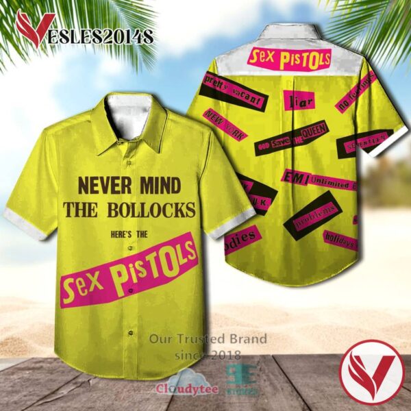 Sex Pistols Never Mind The Bollocks Yellow Album Hawaiian Casual Shirt, Best Gift For Music Lovers Vesles2014S