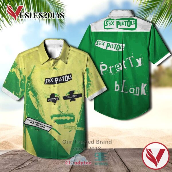 Sex Pistols Pretty Vacant Album Hawaiian Casual Shirt, Best Gift For Music Lovers Vesles2014S