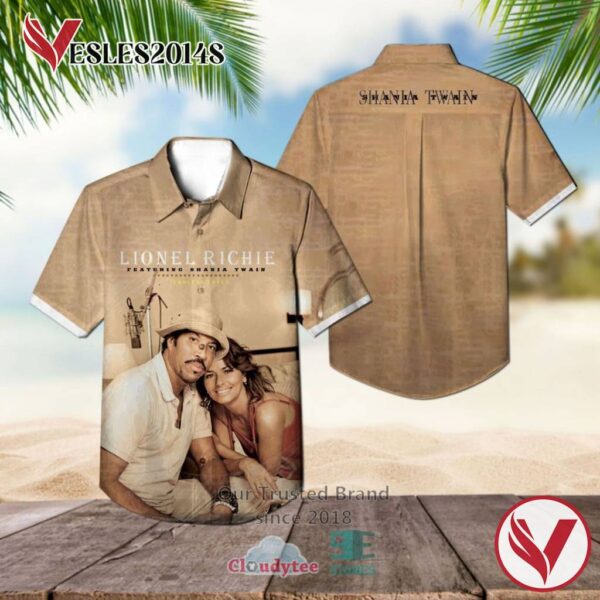 Shania Twain Lionel Richie Endless Love Album Hawaiian Shirt, Best Gift For Music Lovers Vesles2014S