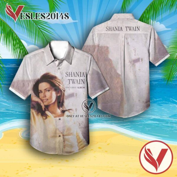 Shania Twain The First Album Cover Hawaiian Shirt, Unique Gifts For Music Lovers - Vesles2014S